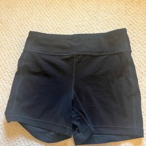 Black athleta girl biker shorts
